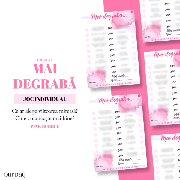 Mai degrabă... Ediția 1 - Pink Bubble