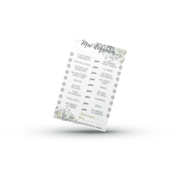 Set complet PERSONALIZAT - Eucalipt - joc petrecere burlăcițe - imagine 3