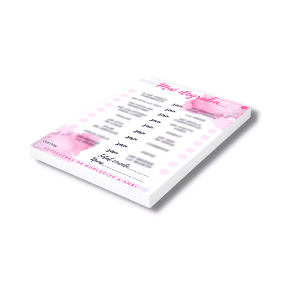 Set complet PERSONALIZAT - Pink bubble - joc petrecere burlăcițe - imagine 2